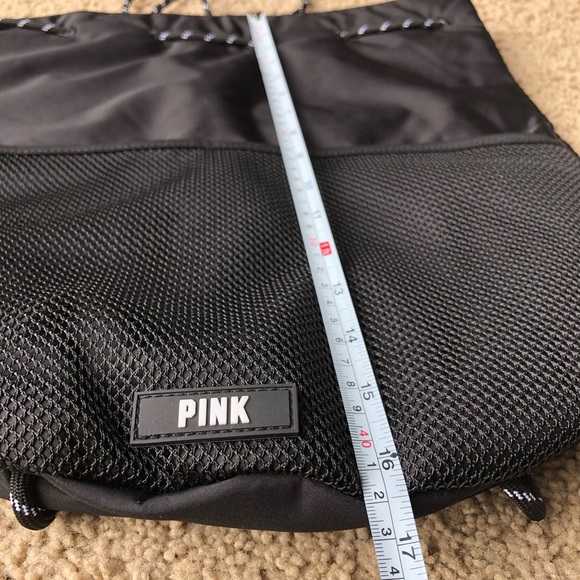 Pink black string bag - Picture 4 of 8